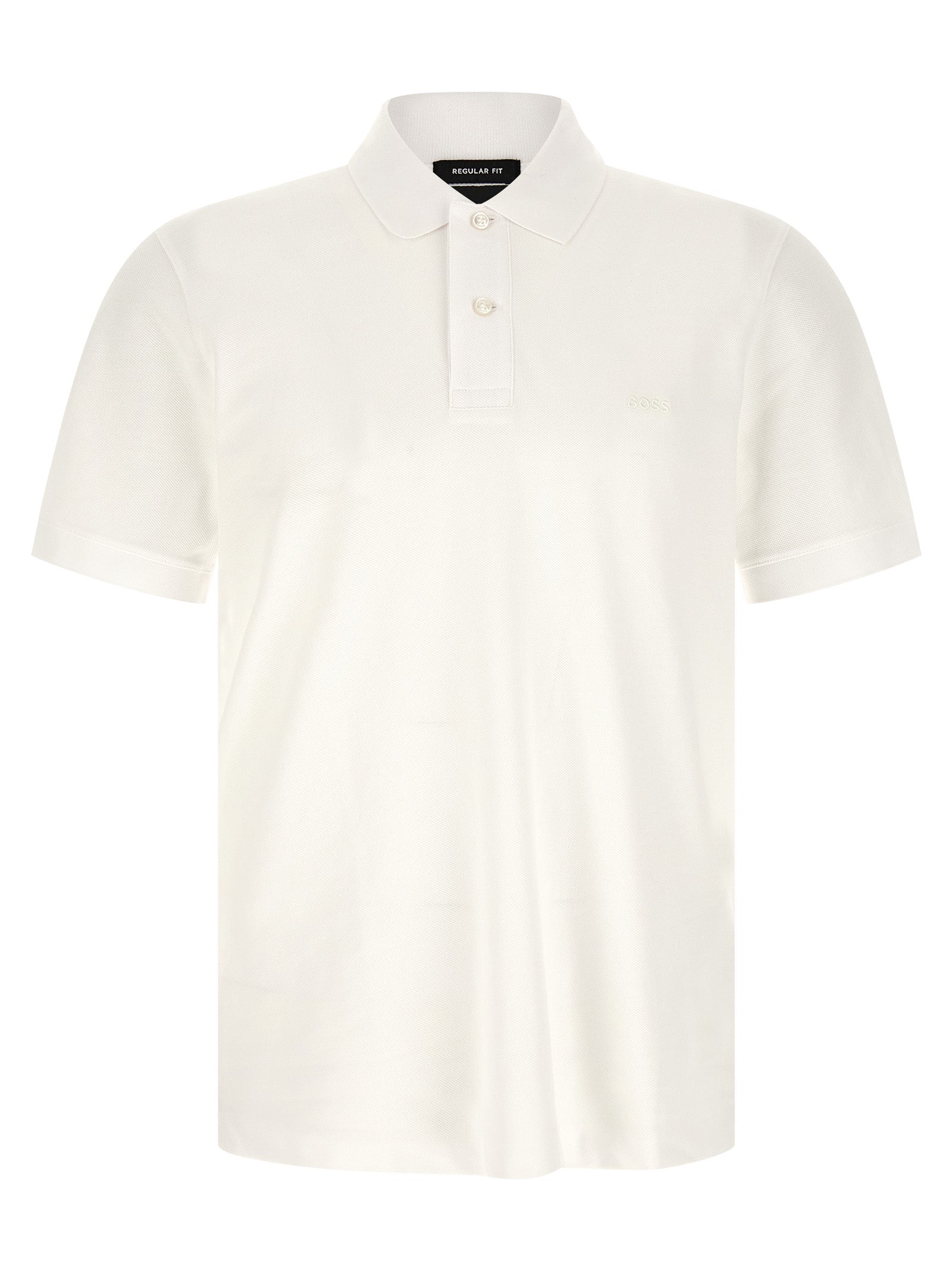 Weißes Poloshirt aus Baumwolle