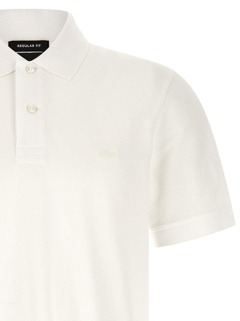 Weißes Poloshirt aus Baumwolle