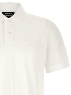 Weißes Poloshirt aus Baumwolle