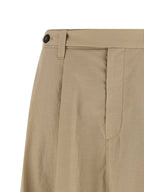 Beiger Baumwoll-Midirock Brunello Cucinelli