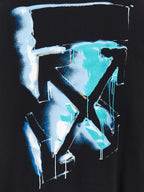 Schwarzer Baumwoll-Sweatshirt