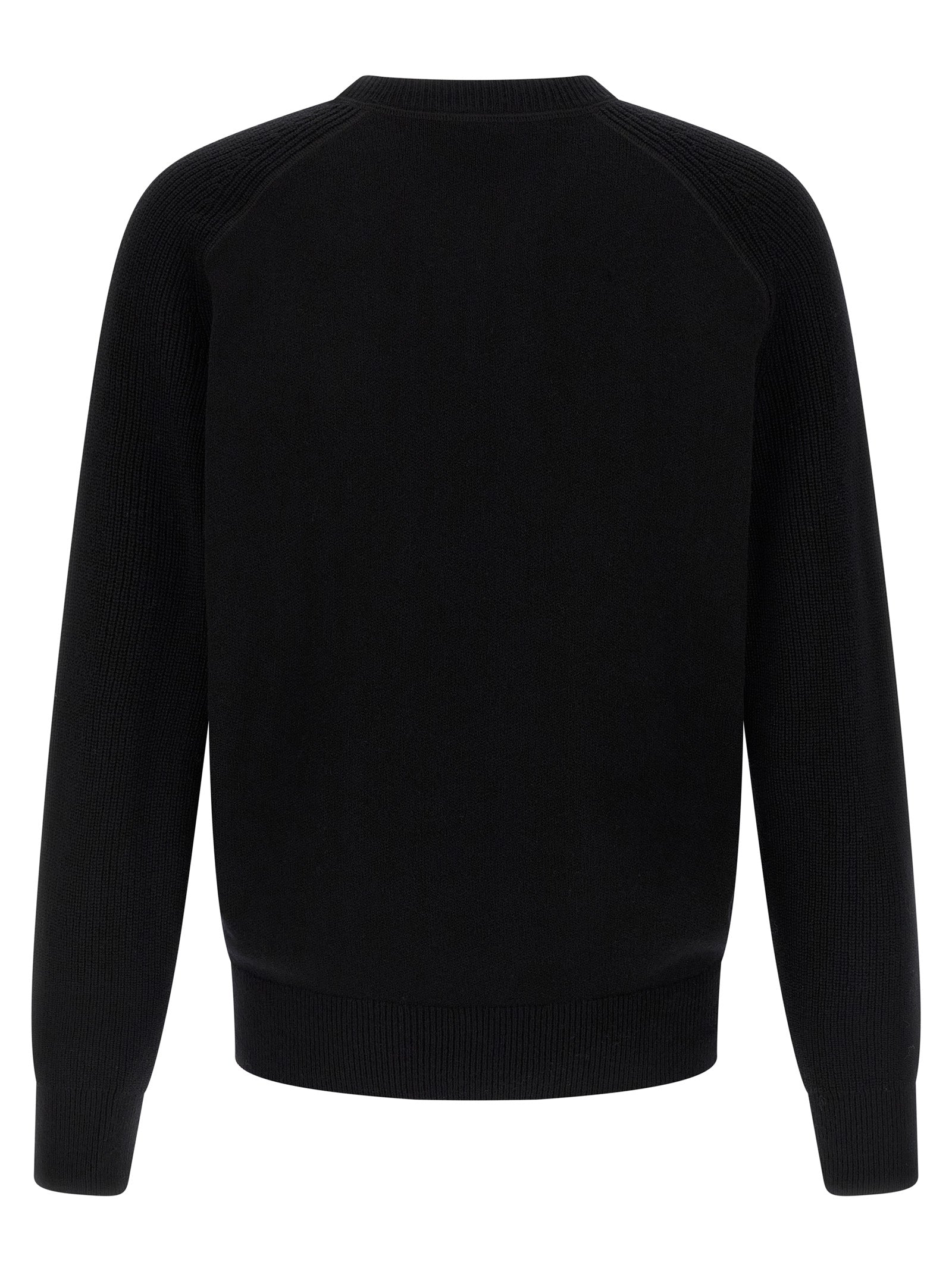 Schwarzer Cardigan aus Schurwolle