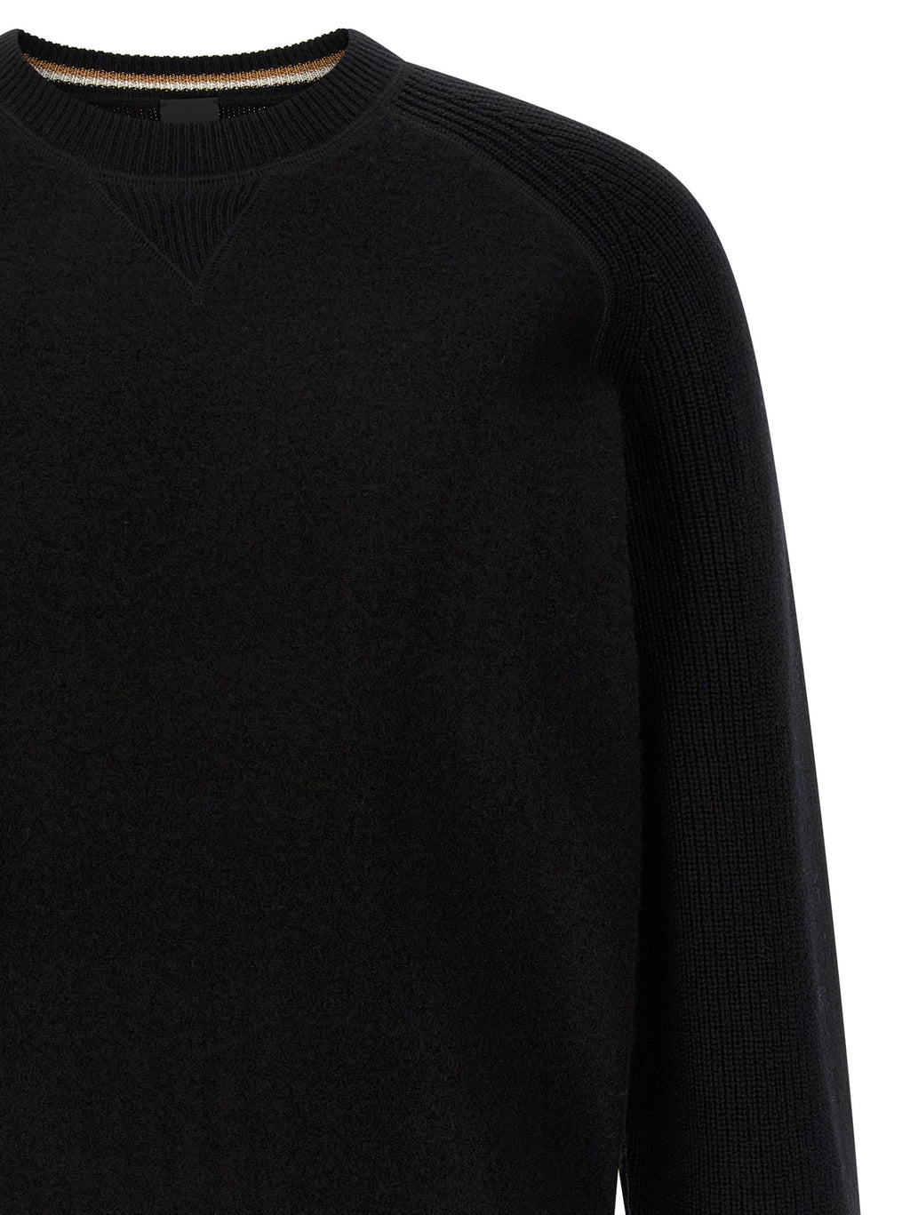 Schwarzer Cardigan aus Schurwolle