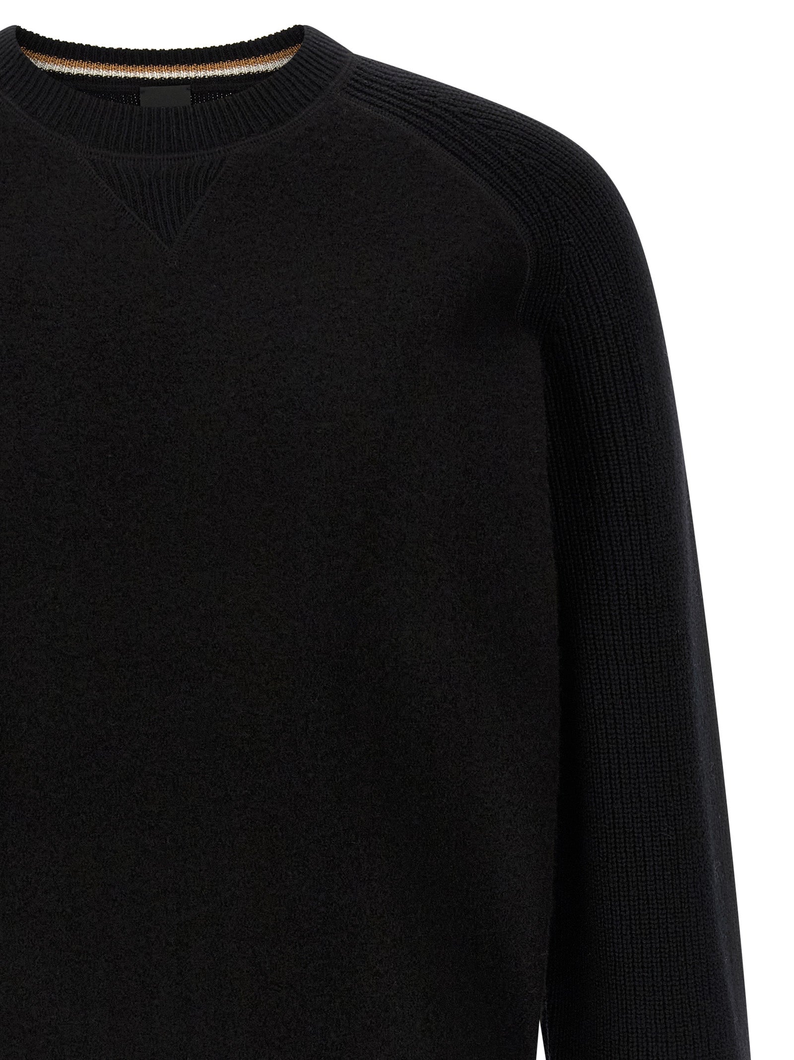 Schwarzer Cardigan aus Schurwolle