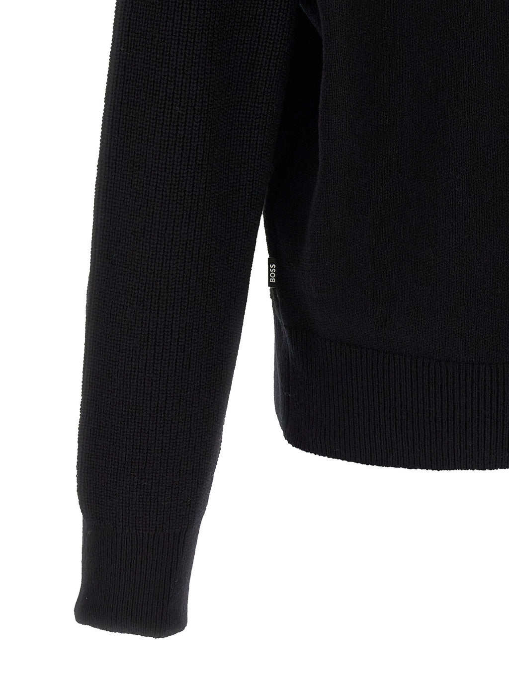 Schwarzer Cardigan aus Schurwolle