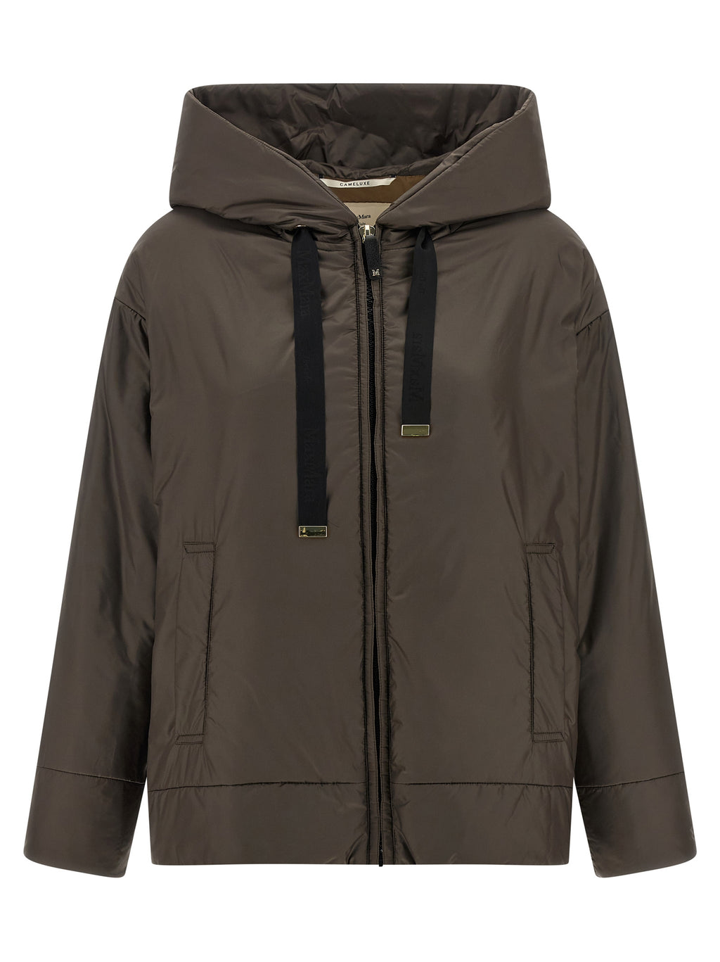 Braune Shell-Jacke aus Polyester