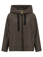 Braune Shell-Jacke aus Polyester