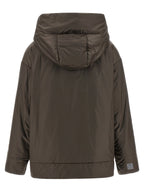 Braune Shell-Jacke aus Polyester