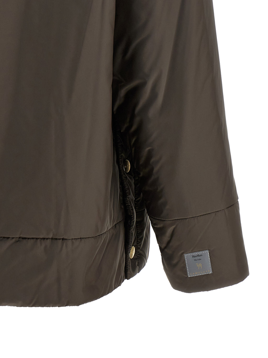 Braune Shell-Jacke aus Polyester