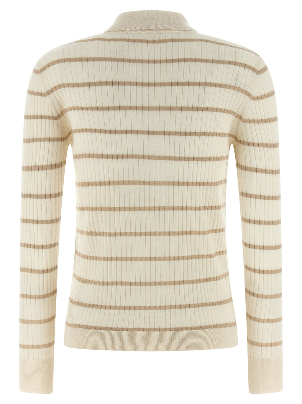 Beige Kaschmir-Poloshirt