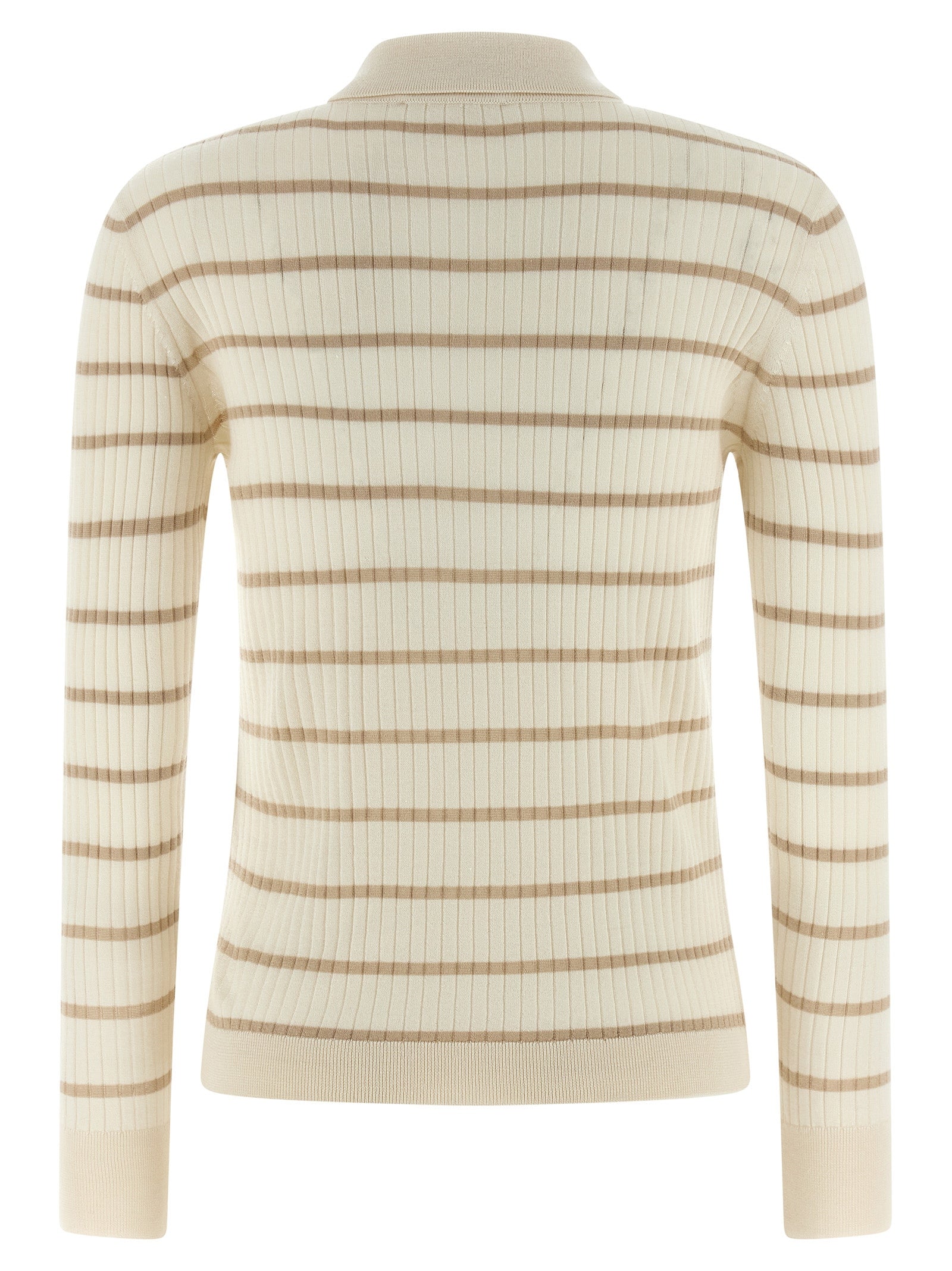 Beige Kaschmir-Poloshirt