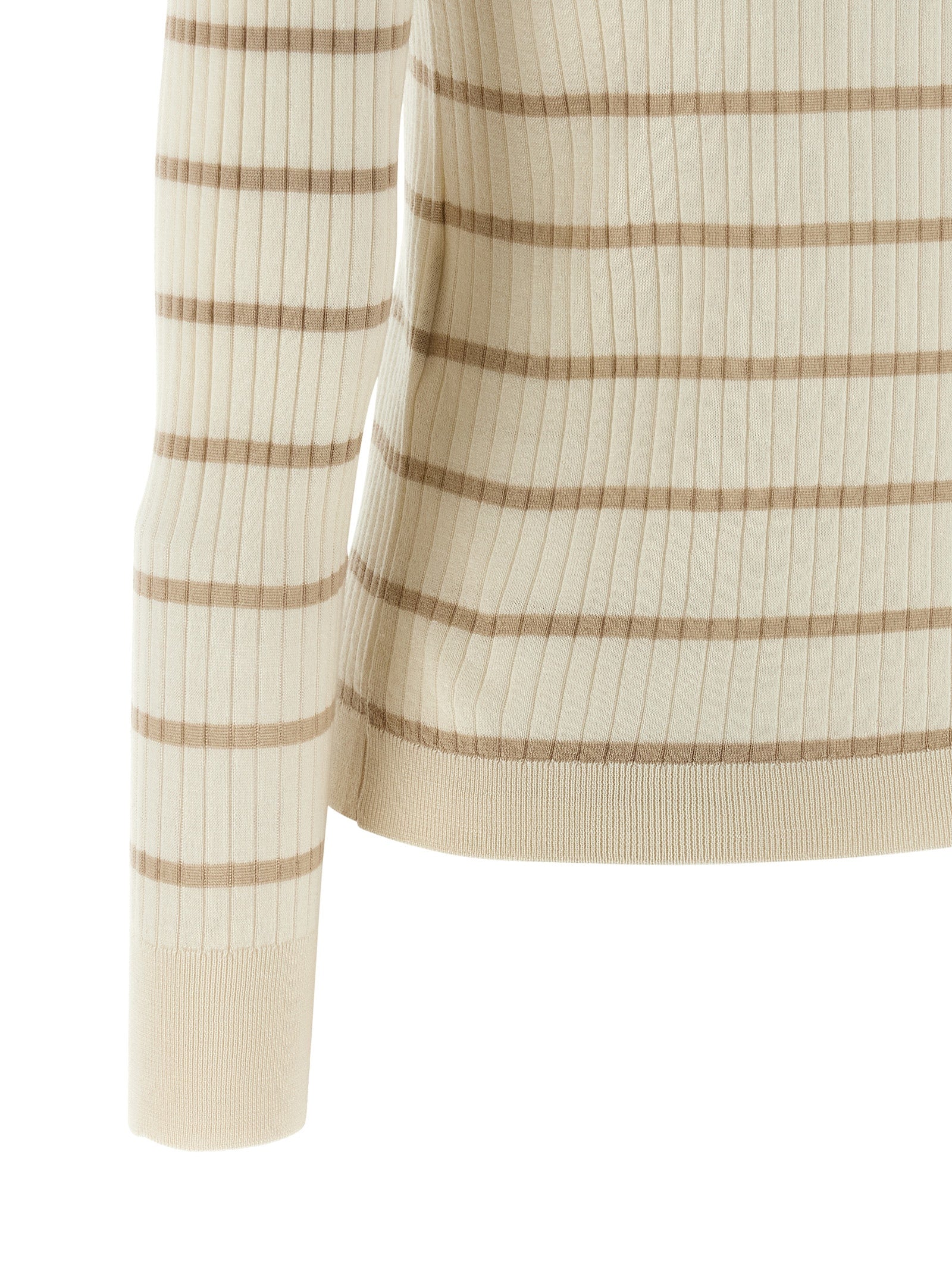 Beige Kaschmir-Poloshirt