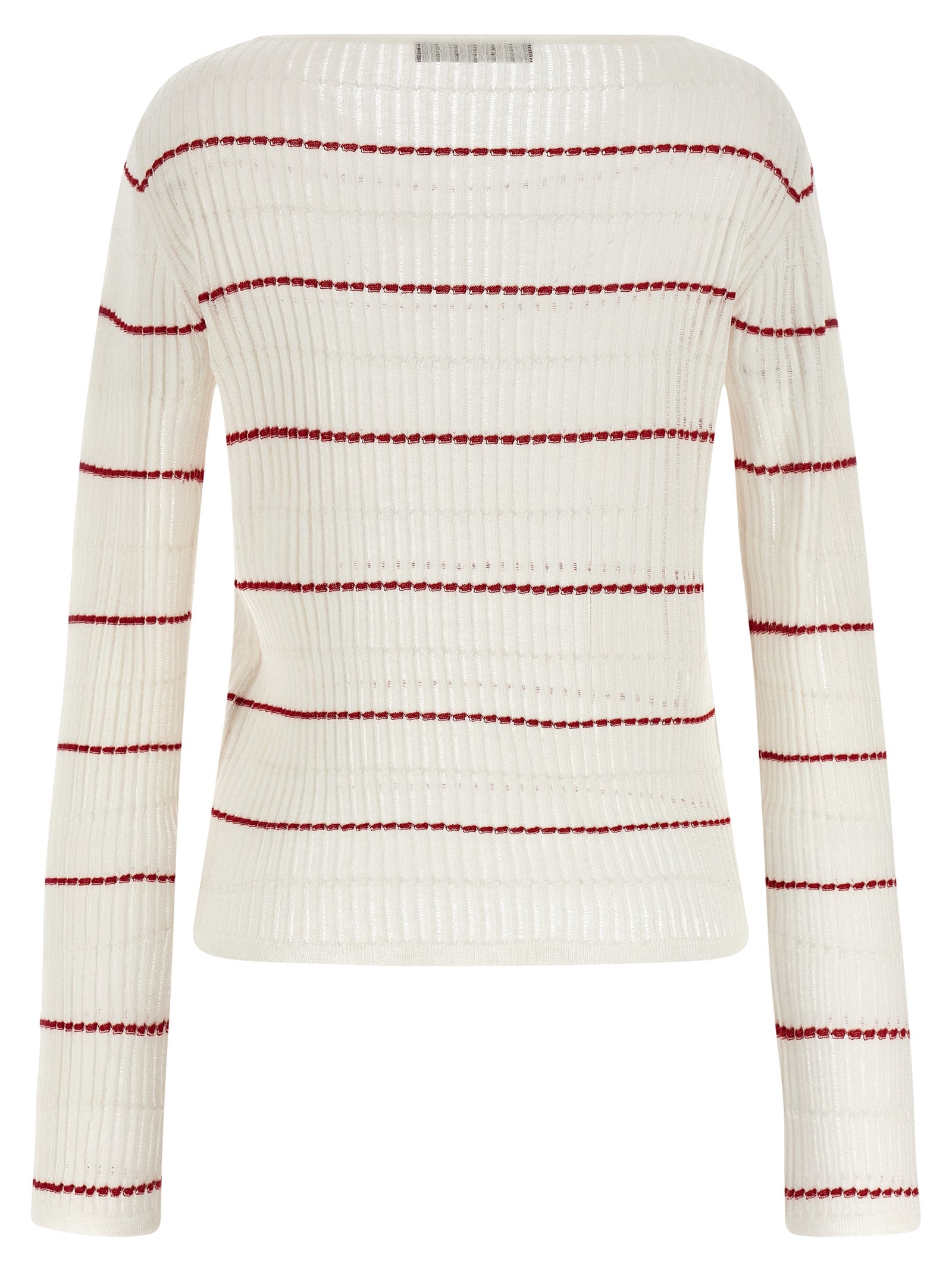 Weiße Seidenstrickjacke