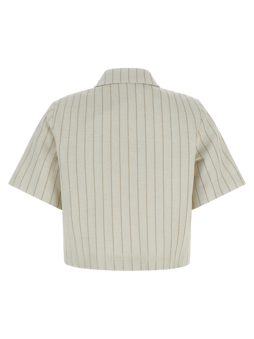 Beige Baumwolljacke in voller Länge