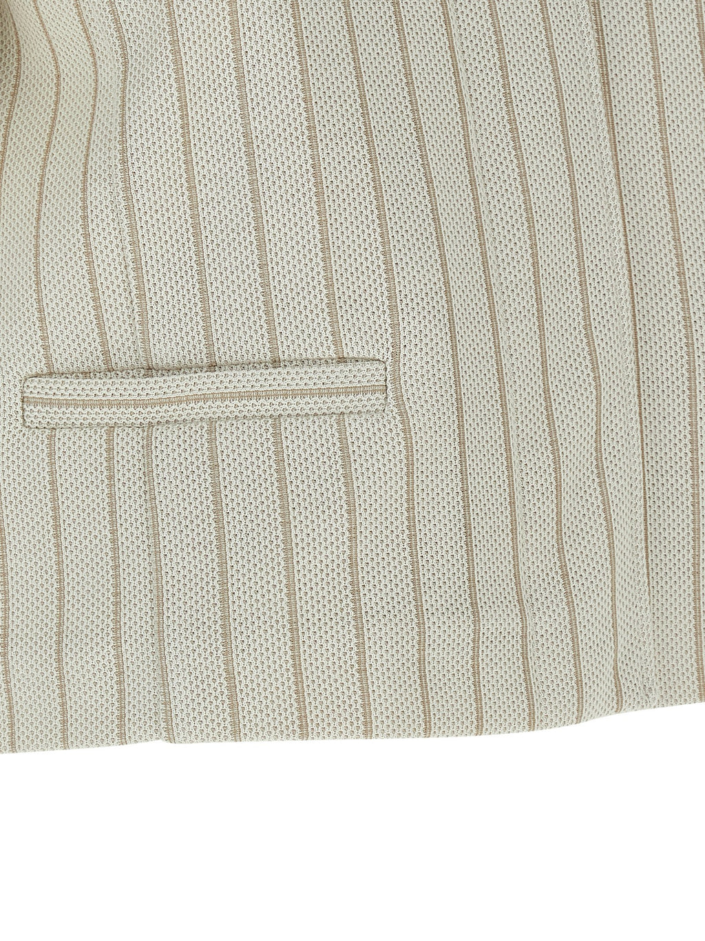 Beige Baumwolljacke in voller Länge