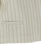 Beige Baumwolljacke in voller Länge