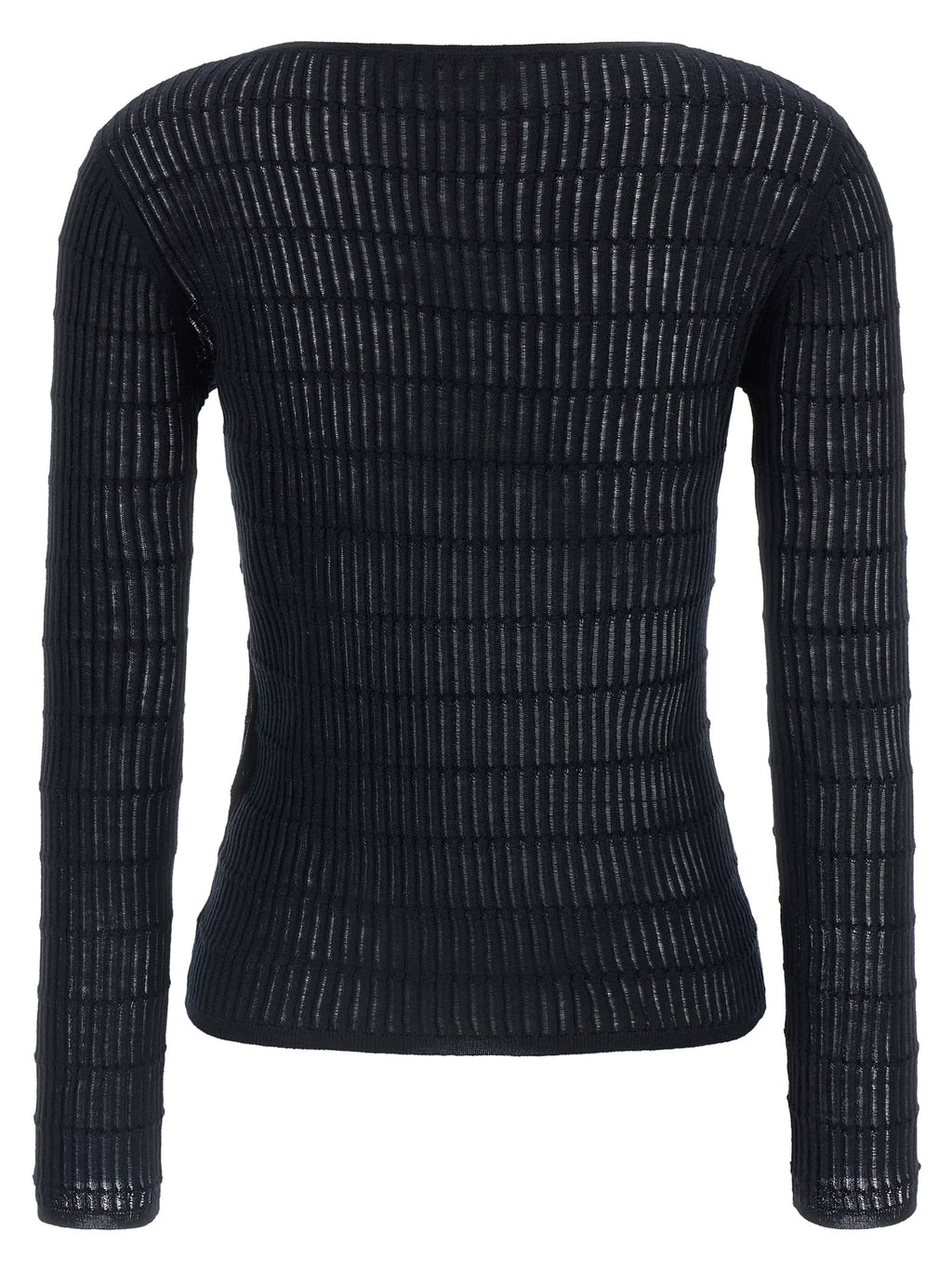 Blauer Seiden-Cardigan