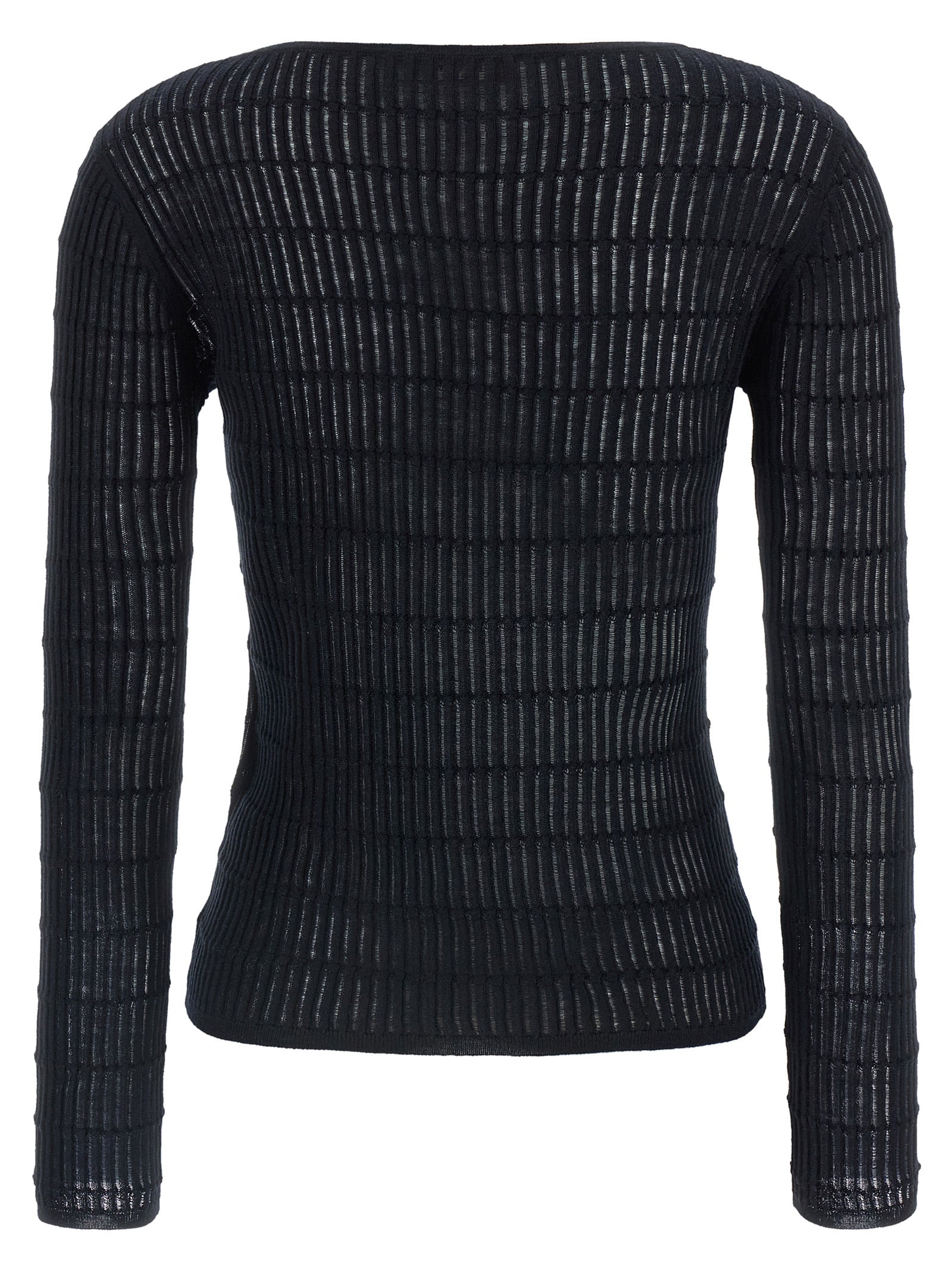 Blauer Seiden-Cardigan