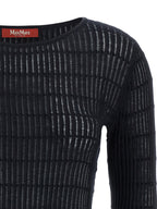 Blauer Seiden-Cardigan