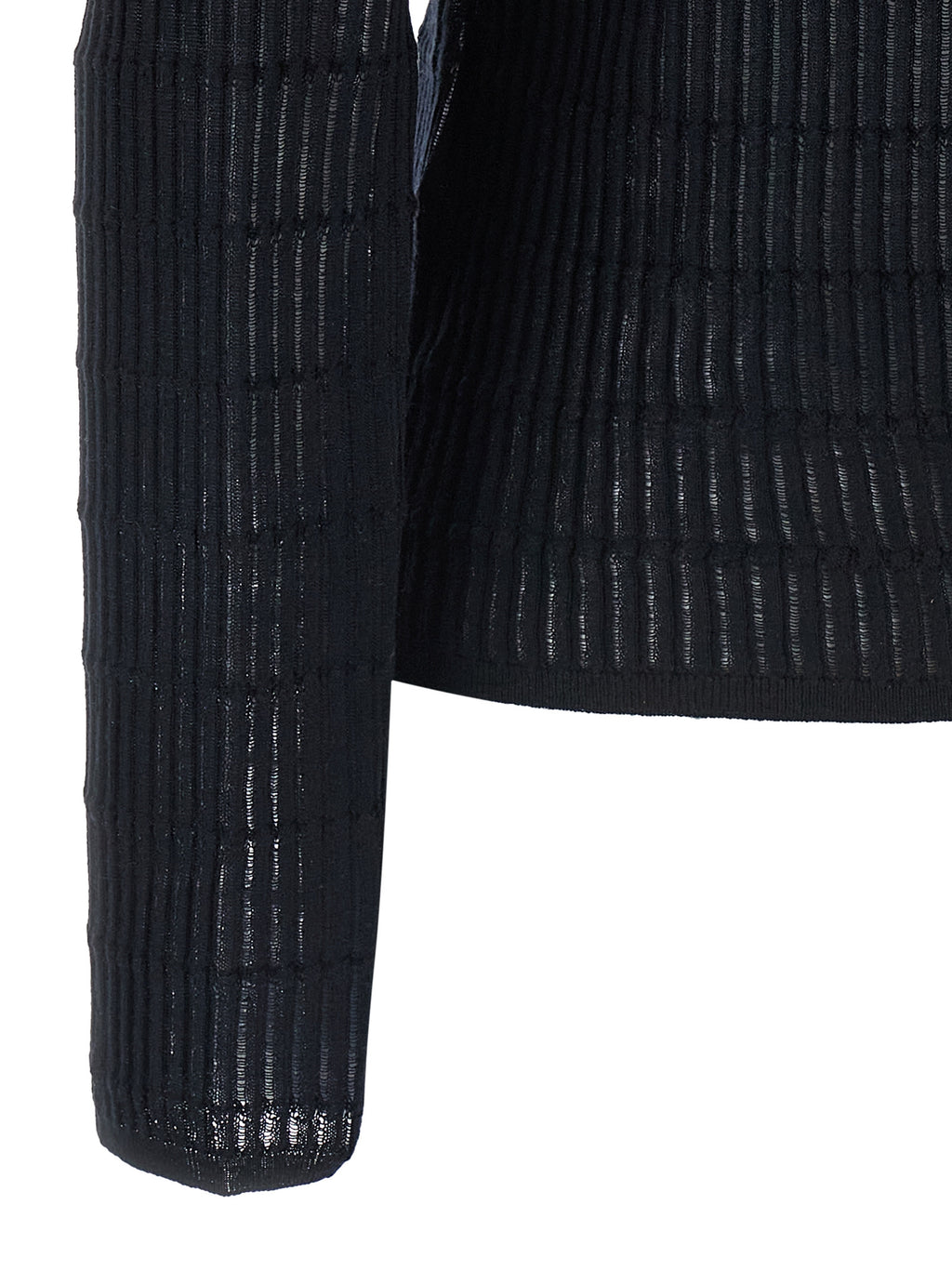 Blauer Seiden-Cardigan