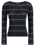Blauer Seiden-Cardigan