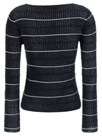 Blauer Seiden-Cardigan