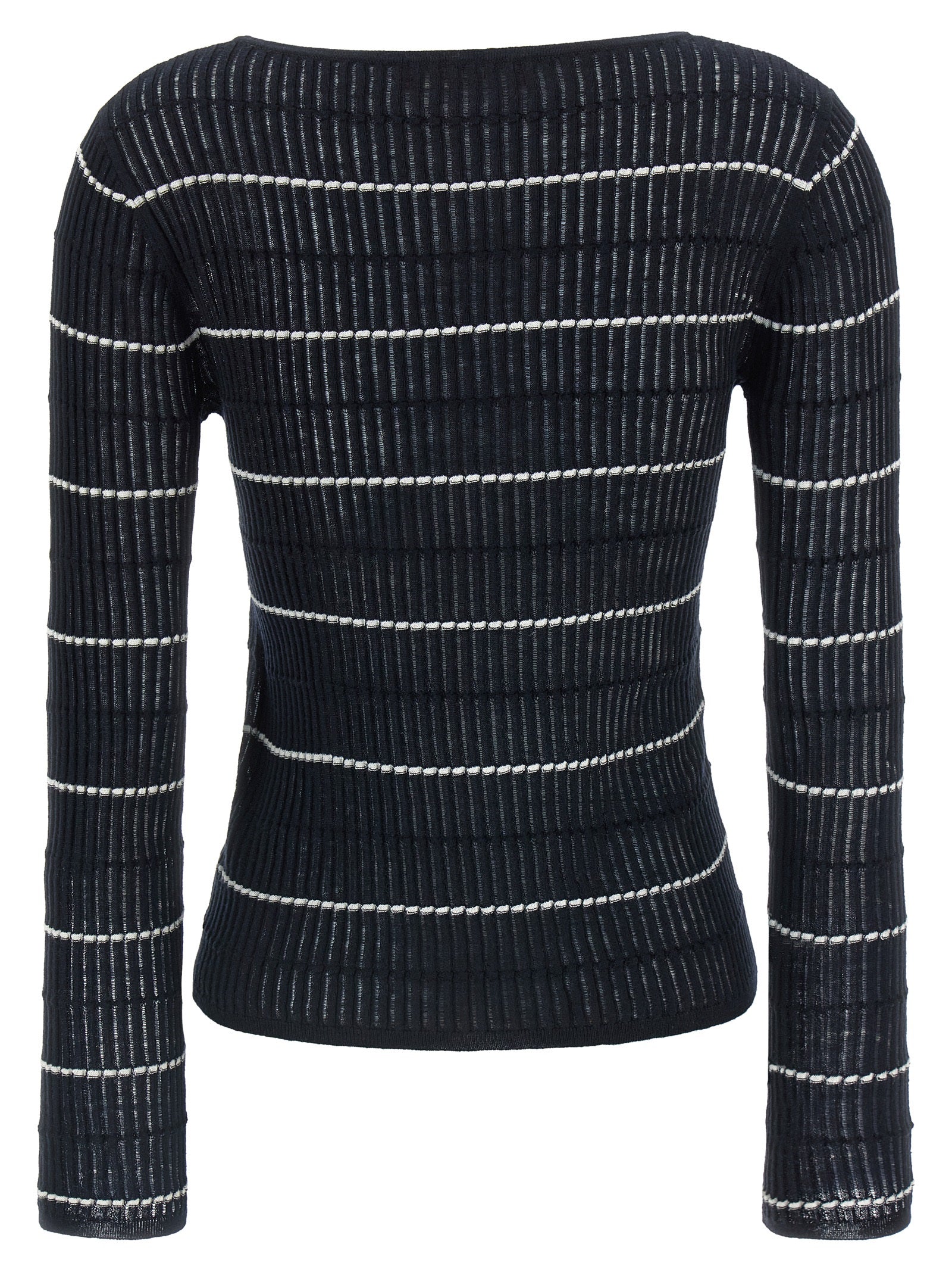 Blauer Seiden-Cardigan