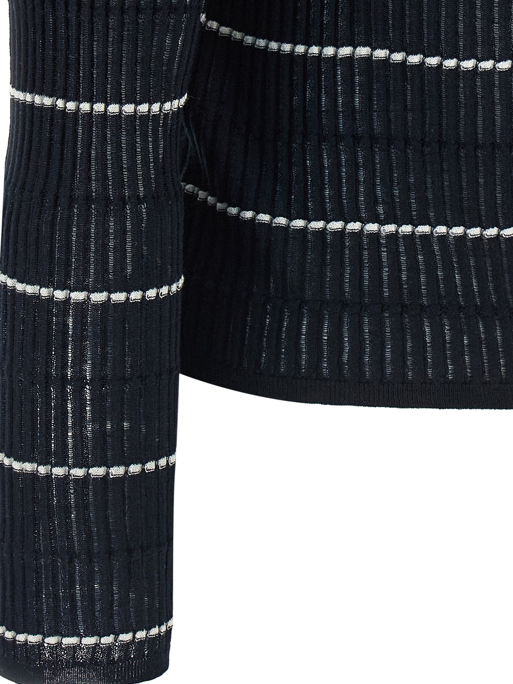 Blauer Seiden-Cardigan