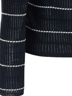 Blauer Seiden-Cardigan