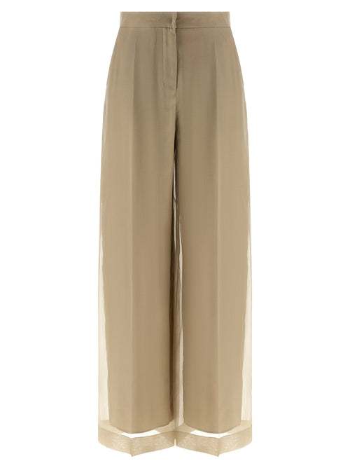 Beige Hose aus Seide Max Mara