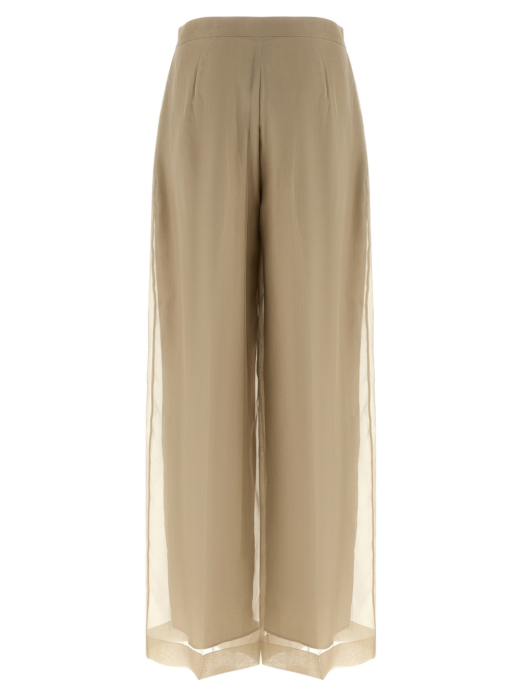 Beige Hose aus Seide