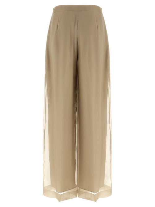 Beige Hose aus Seide Max Mara