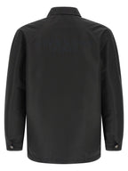 Schwarze Polyester-Jacke
