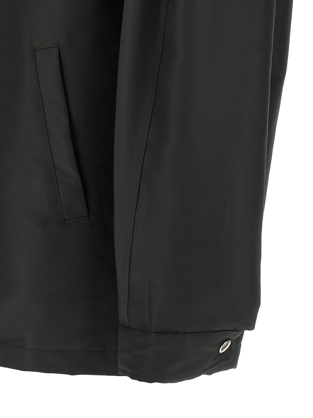 Schwarze Polyester-Jacke