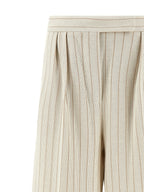 Weiße Baumwollhose im Casual-Look
