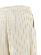 Weiße Baumwollhose im Casual-Look