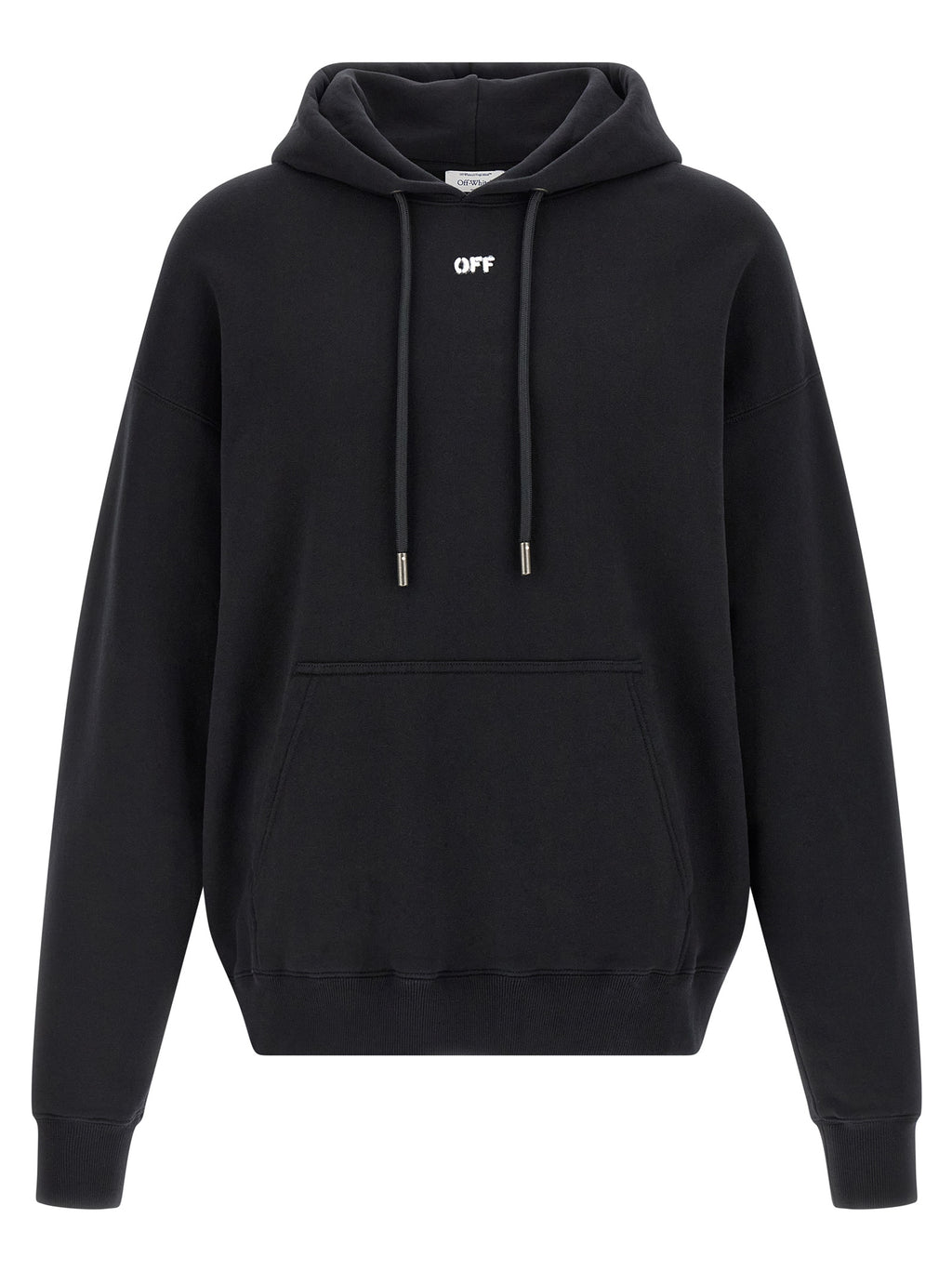 Schwarzer Baumwoll-Sweatshirt