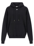 Schwarzer Baumwoll-Sweatshirt