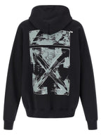 Schwarzer Baumwoll-Sweatshirt