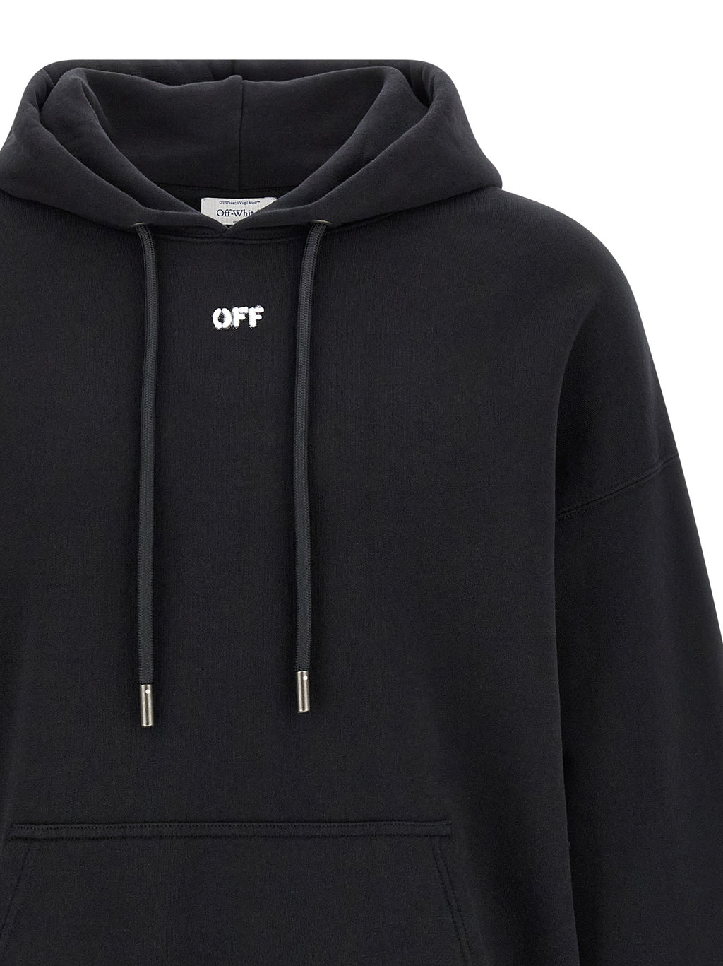 Schwarzer Baumwoll-Sweatshirt