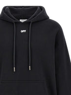 Schwarzer Baumwoll-Sweatshirt