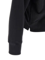 Schwarzer Baumwoll-Sweatshirt