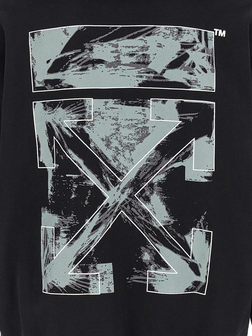 Schwarzer Baumwoll-Sweatshirt