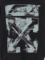 Schwarzer Baumwoll-Sweatshirt