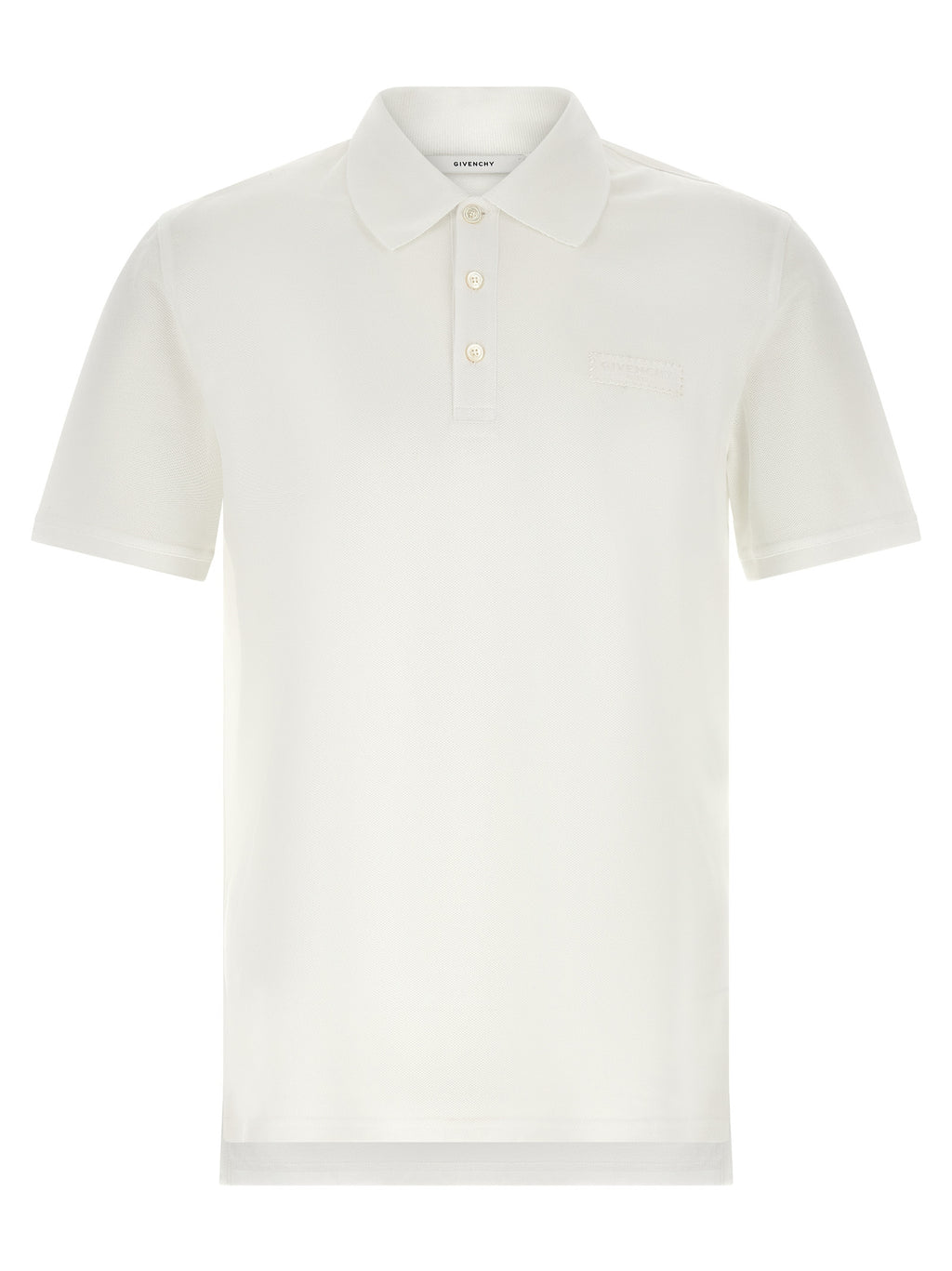 Weißes Poloshirt aus Baumwolle
