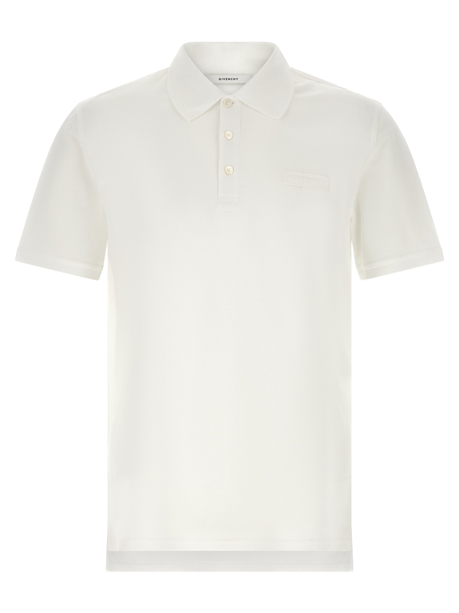 Weißes Poloshirt aus Baumwolle
