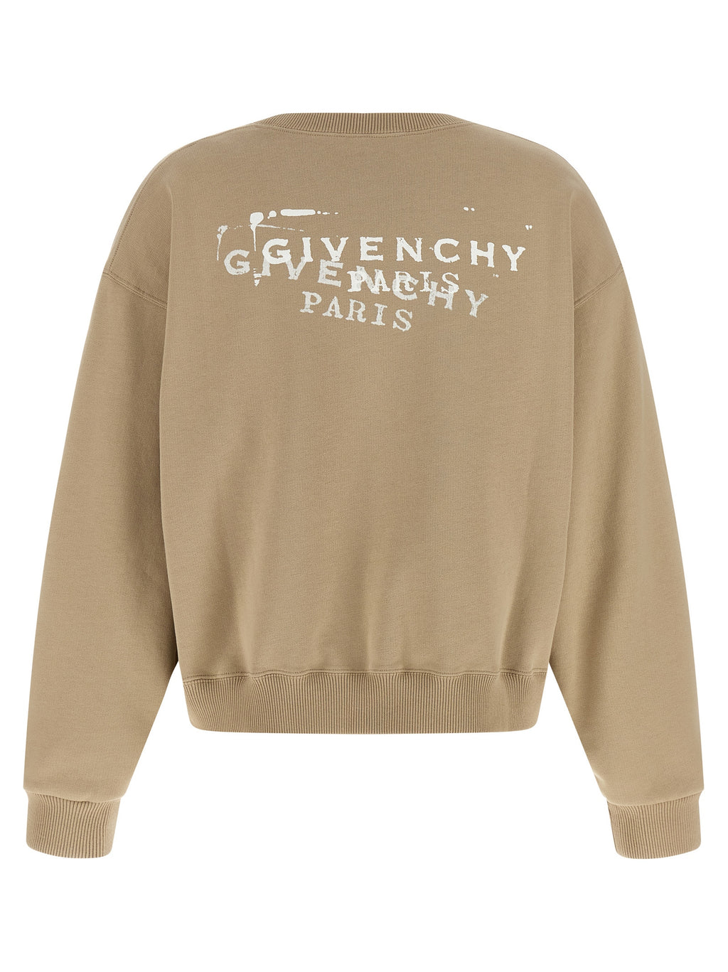 Beige Baumwoll-Sweatshirt
