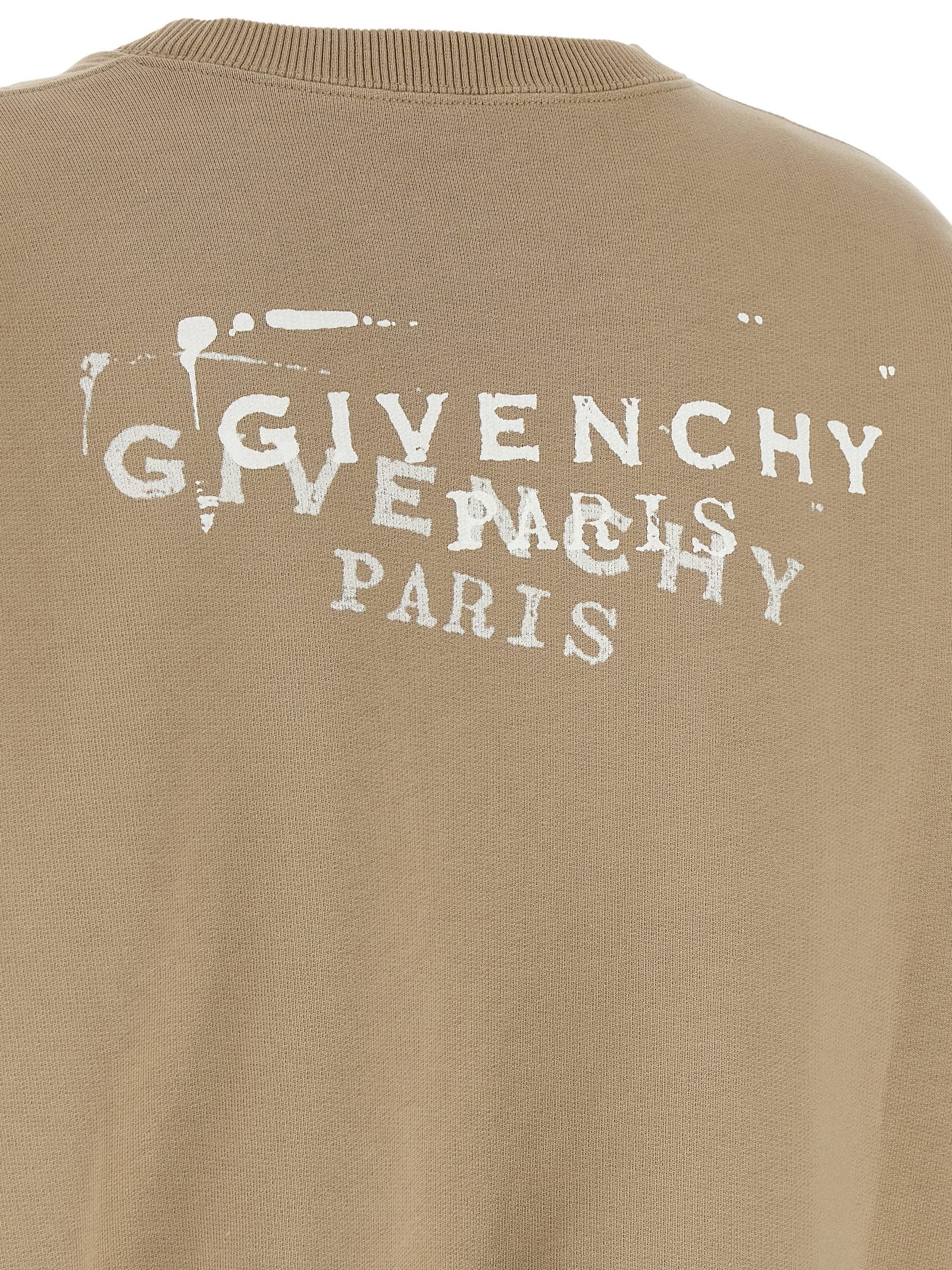 Beige Baumwoll-Sweatshirt