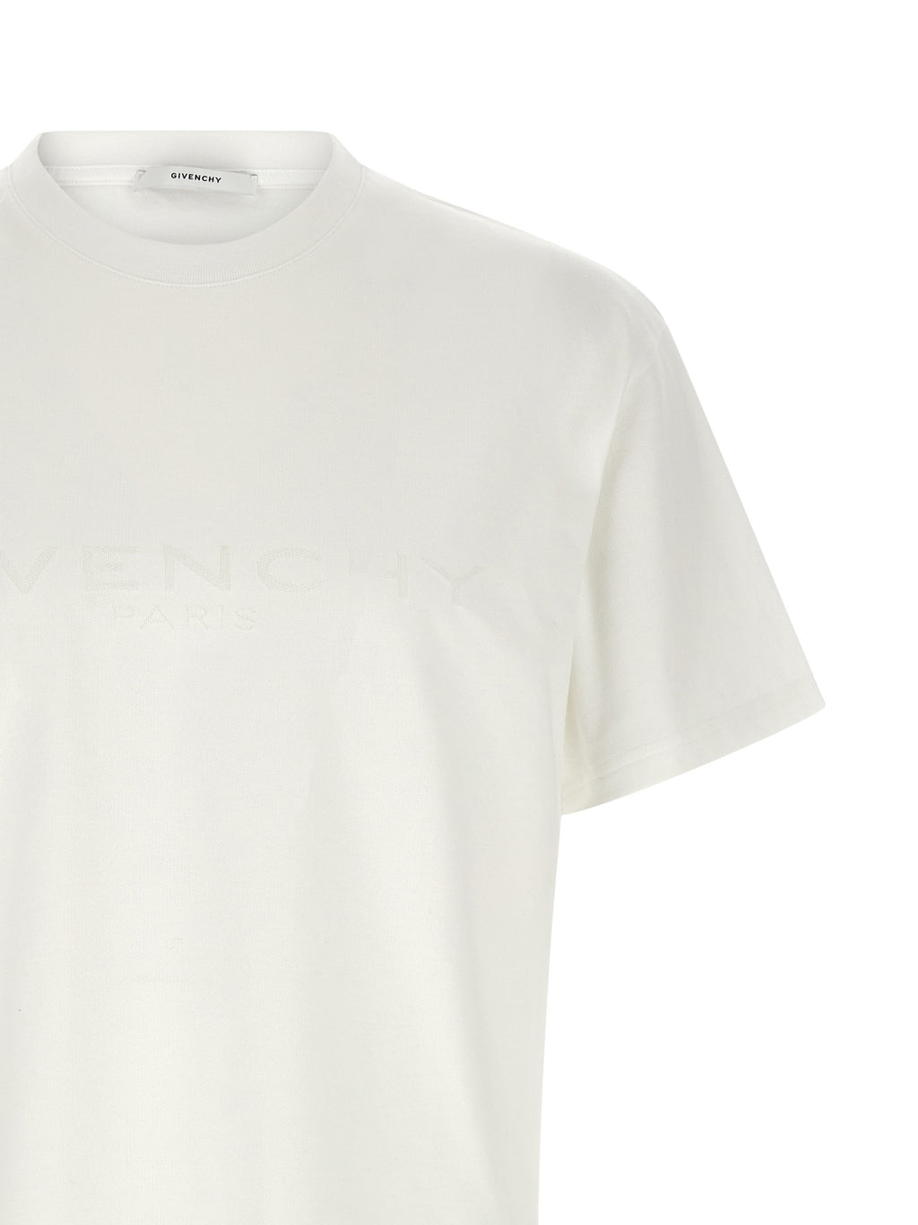 Weißes Baumwoll-T-Shirt