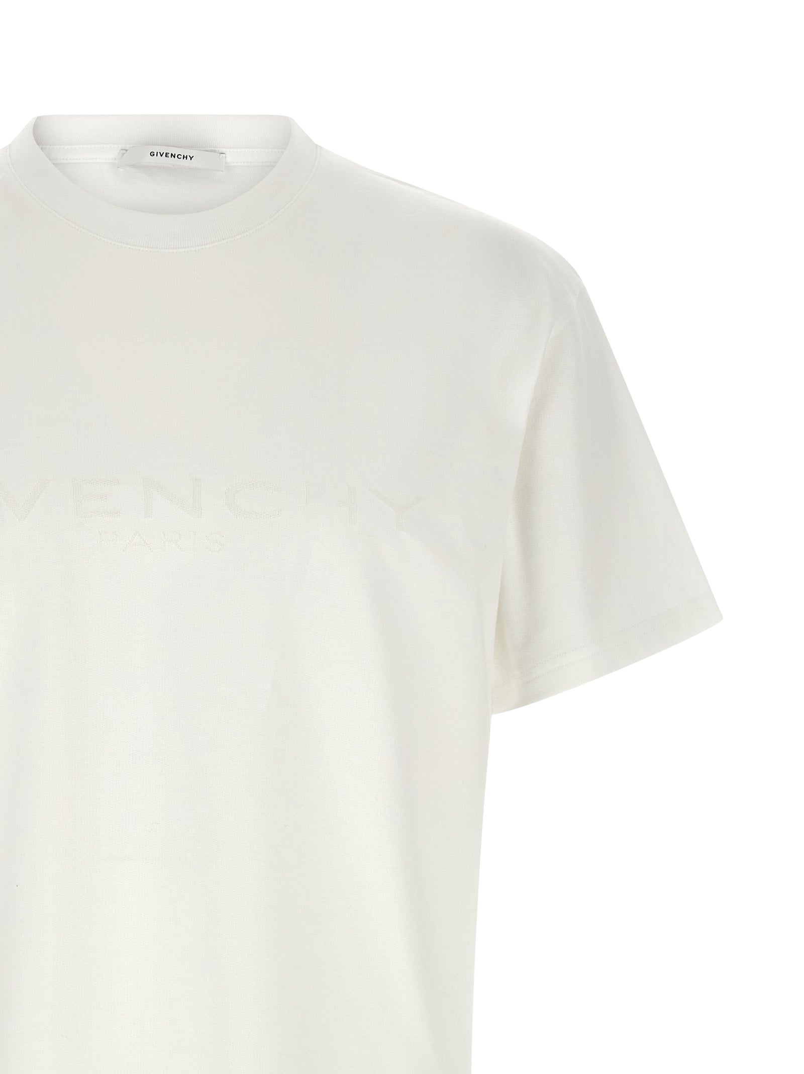 Weißes Baumwoll-T-Shirt
